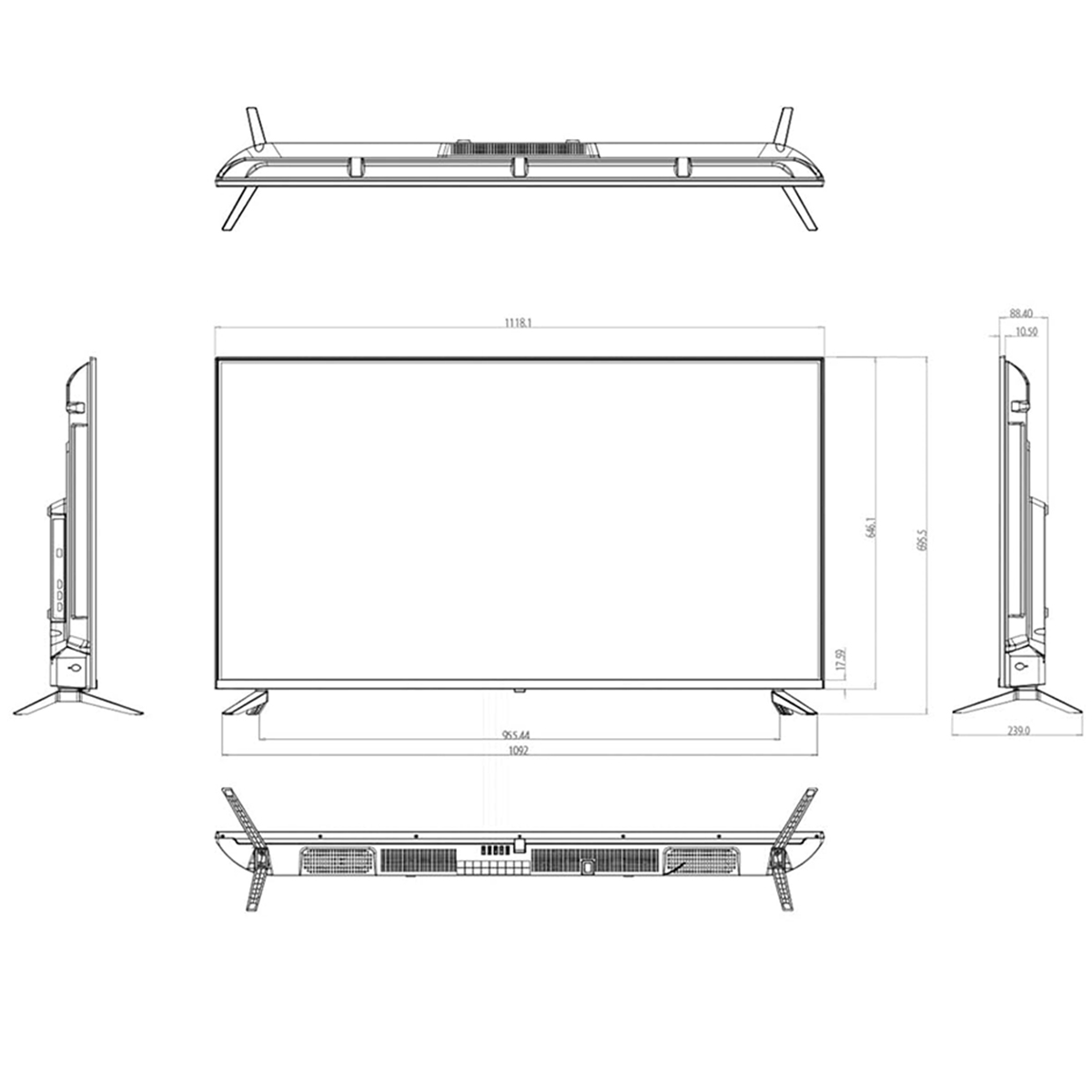 50型　液晶モニター　メディアプレーヤー内蔵