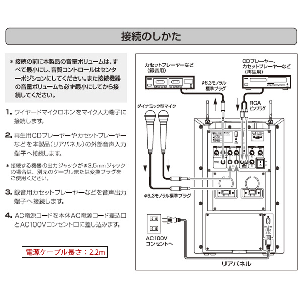 ワイヤレスアンプ(60W)