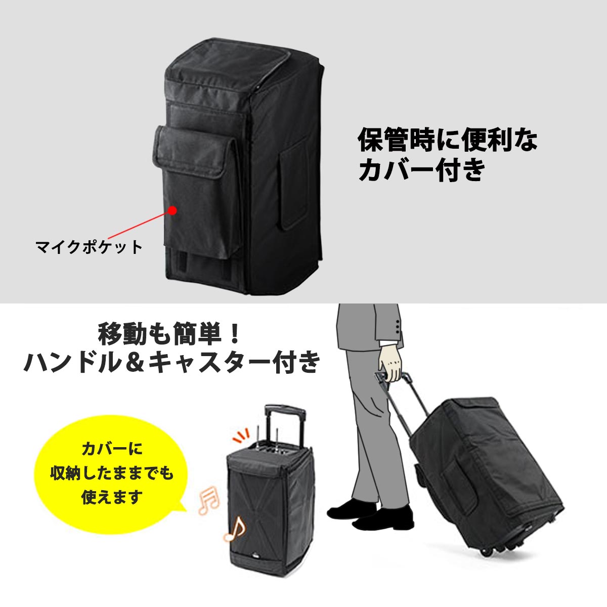 アンプ本体＋ピンマイク＆送信機1セット