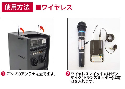 ワイヤレスアンプ(60W)