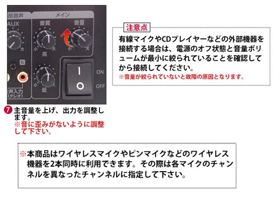 ワイヤレスアンプ(60W)