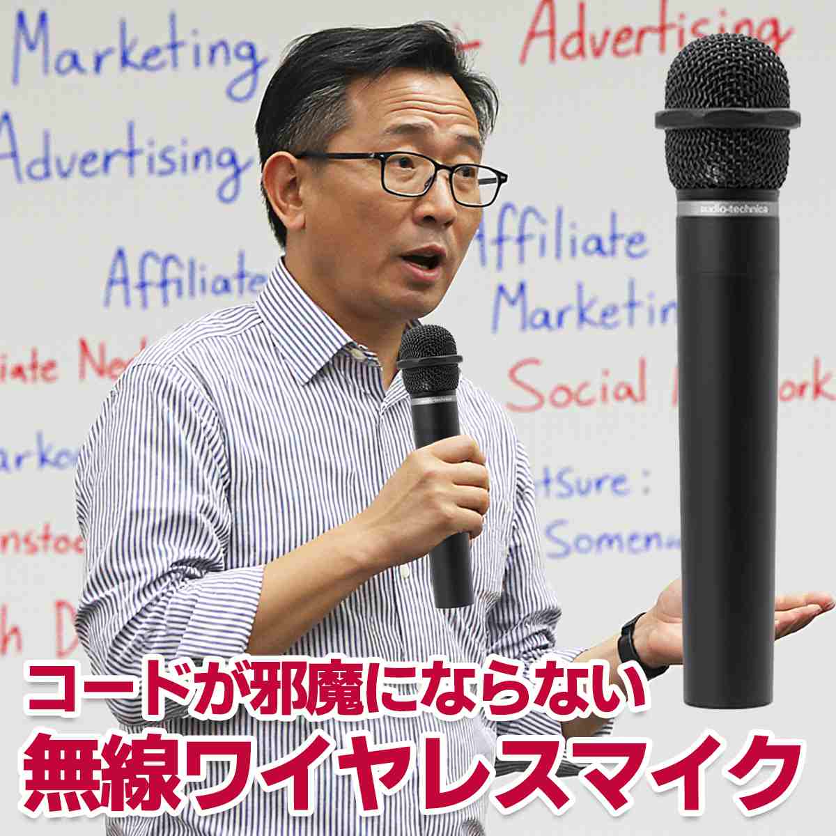 アンプ本体＋ワイヤレスマイク1本＋ヘッドウォーンセット