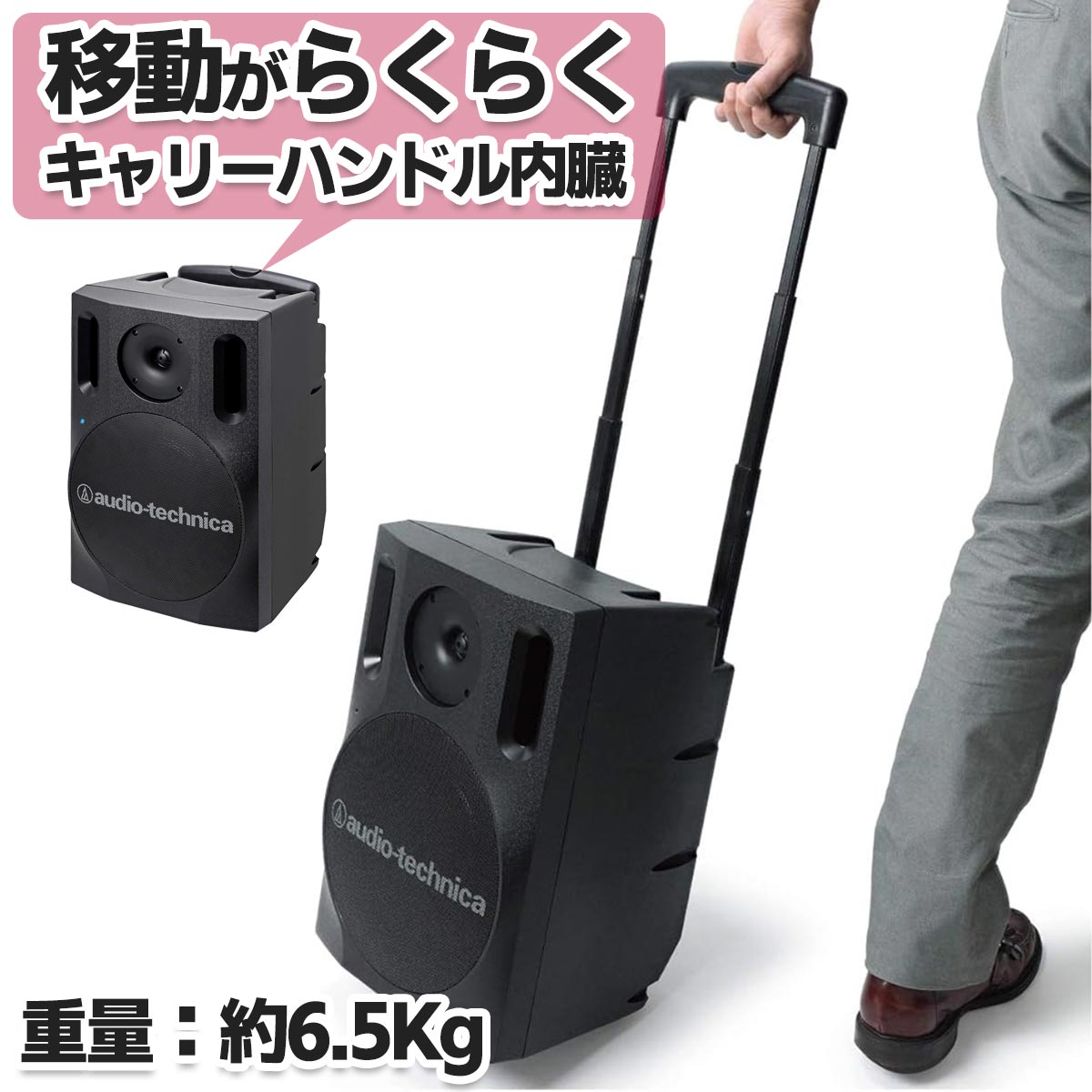 ワイヤレスアンプ　（有線マイク2本）