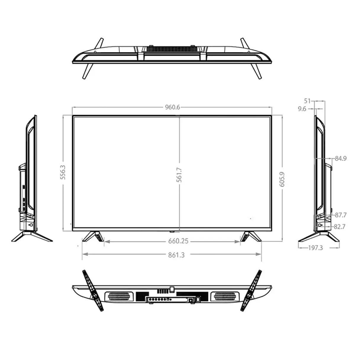 43型液晶モニター・壁掛けユニット セット