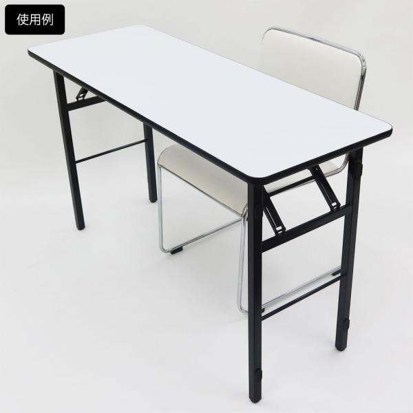 会議テーブルW1200×D450（白）