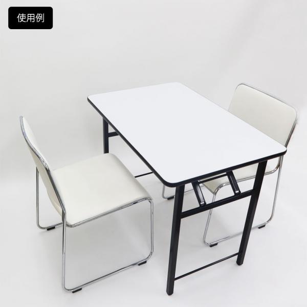会議テーブルW900×D600(白)