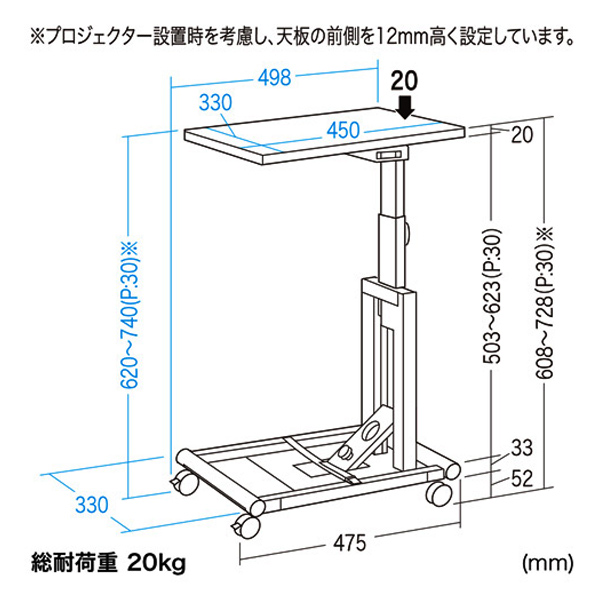 プロジェクター台 PR-4