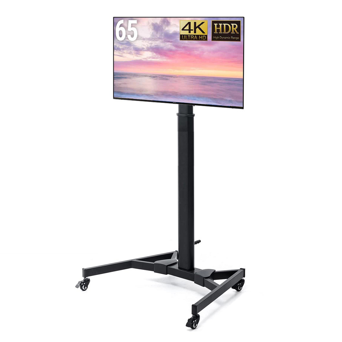 65型液晶モニター　メディアプレーヤー内蔵 & モニタースタンド セット