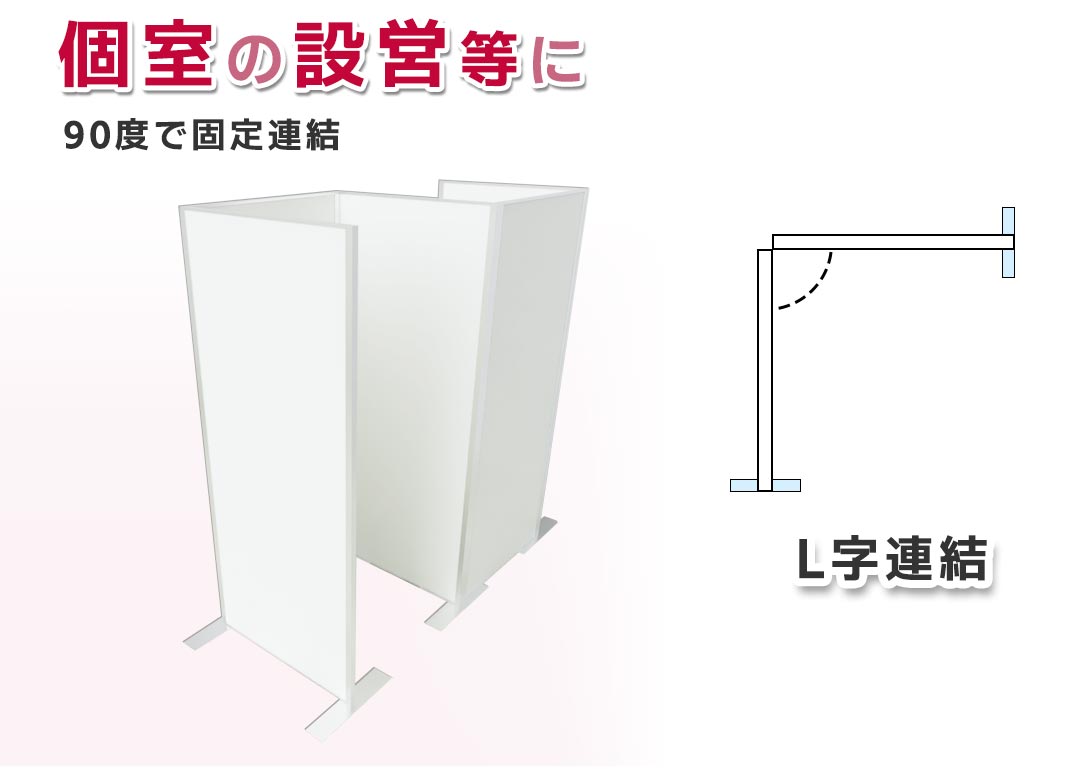 パーテーション、個室設営